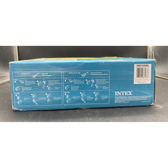 Intex Dura-Beam Standard King Single-High Camping Airbed 10in Blue 66168WL - Picture 5 of 5